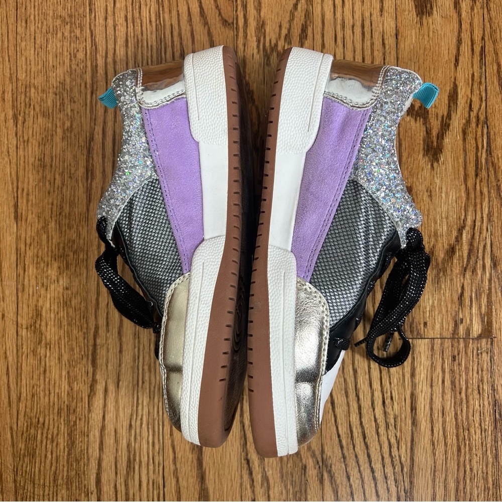 Steve Madden | Goody Lilac Multi Sneaker Girls Size 4 - Picture 6 of 13